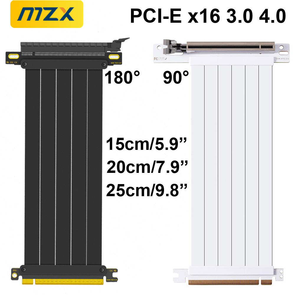 Pcie 4.0 X16 Riser Cable 90 Degree - MZX PCIE 4,0 3.0 16x Riser-Kabel