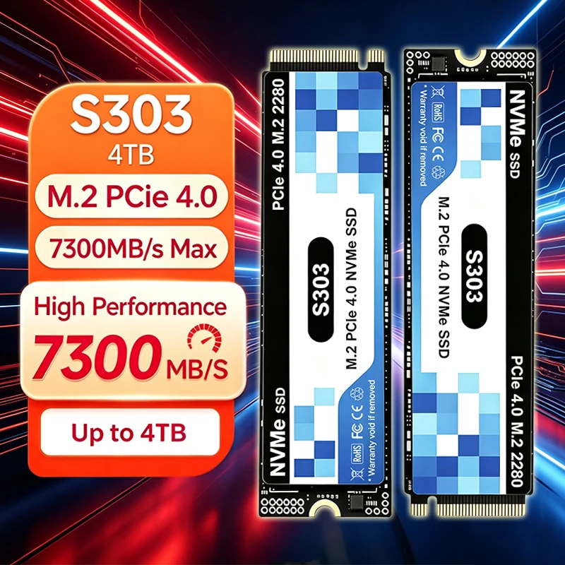 M.2 Nvme 4Tb Pcie 4.0 Ssd - 2026 Neue Original S303 M.2 SSD