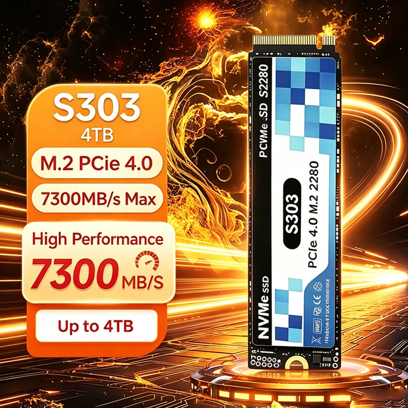 M.2 Nvme 4Tb Pcie 4.0 Ssd - 2026 Neue Original S303 M.2 SSD