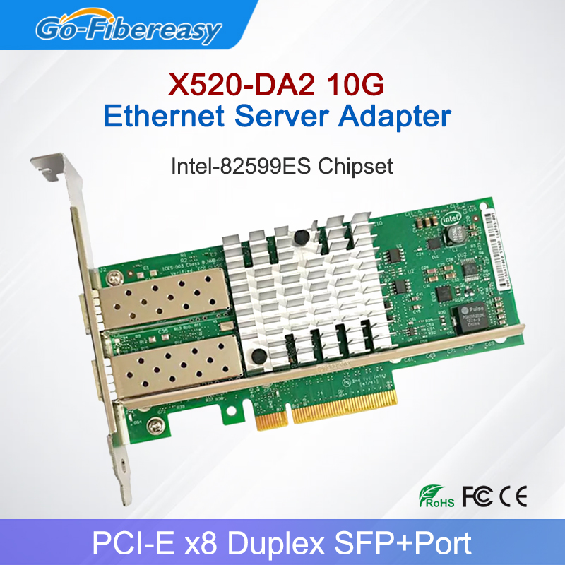 X520-DA2 10Gb SFP+PCI-E Netzwe – 10Gb Sfp+ Pcie Network Card Dual Port Bewertung und Preis