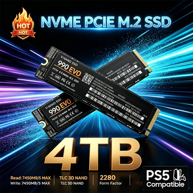 Gaming M.2 NVMe SSD 990 EVO PC – M.2 Nvme 4Tb Pcie 4.0 Ssd Bewertung und Preis