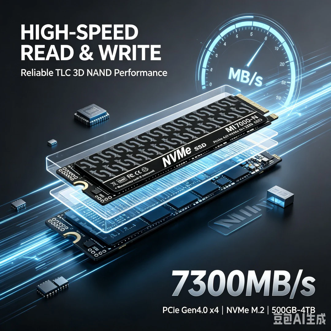 MI7000-N 7300MB/s SSD 1TB 2TB  – M.2 Nvme 4Tb Pcie 4.0 Ssd Bewertung und Preis